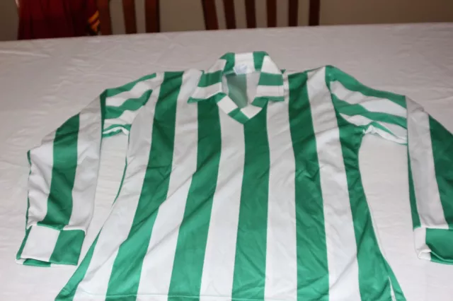 Camiseta Futbol Antigua Como La Utilizada Por El Real Betis Balompie Talla 8