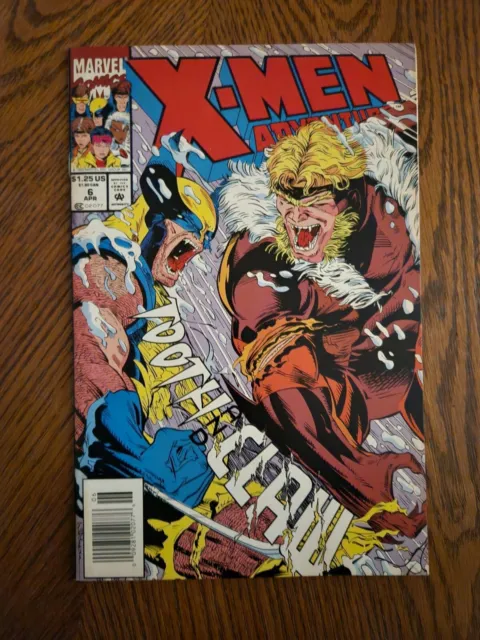 X-Men Adventures # 6 Wolverine Vs Sabretooth Newstand Marvel (1993) Nm