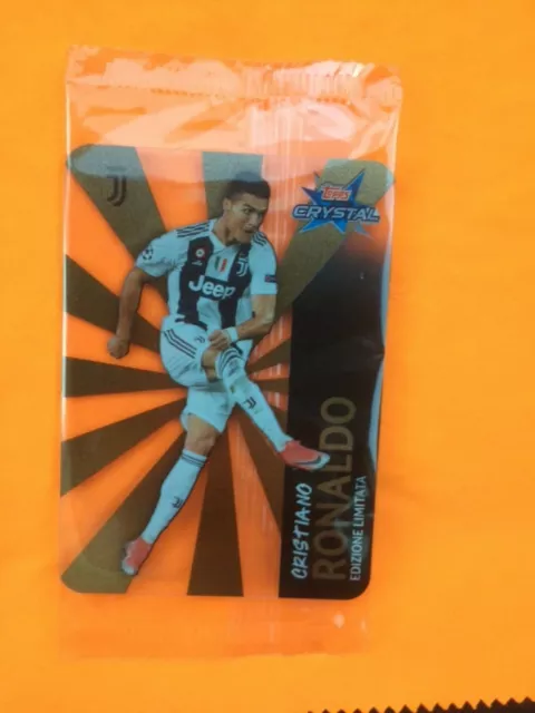 card RONALDO limited edition - TOPPS CRYSTAL - UCL - Champions league JUVENTUS