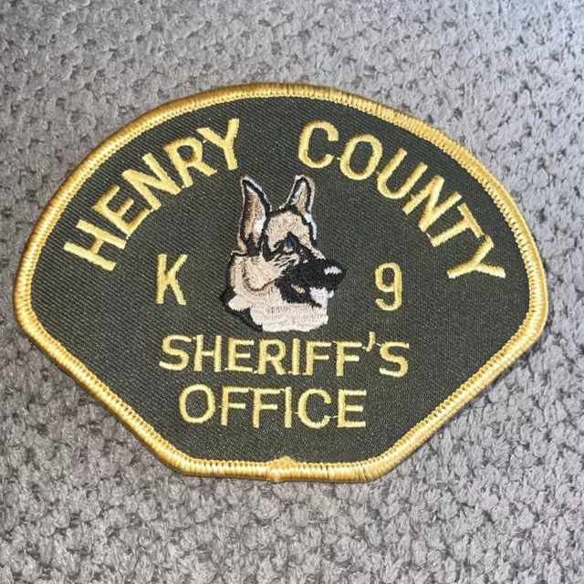 K9 K-9 Henry County Sheriff State Of Iowa Ia Patch! New Obsolete Shoulder