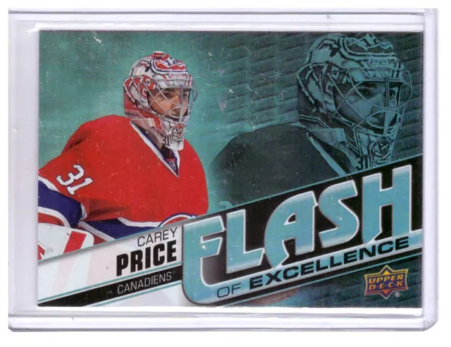 Carey Price 2015-16 Upper Deck Overtime Flash of Excellence Card #FOE-11