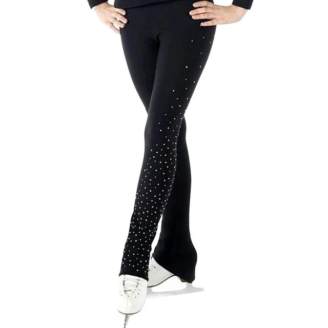 Pantalons longs de pratique de patinage artistique pour femmes, legging, 8