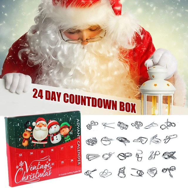 Blind-Box Weihnachts-Countdown-Kalender Adventskalender Puzzle-Spielzeug XMAS