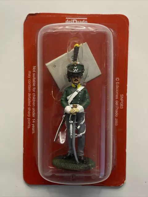 DEL PRADO. Napoleon AT WAR SERIES Belgian Trooper 5th Light Dragoons 1815  #77