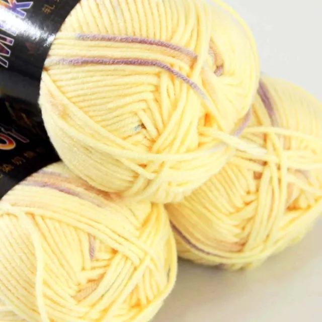 Super Soft Crochet Yarn 45% Cotton and 55% Acrylic Blended Multicolored  Rainbow Cake Ball Yarn - China Lily Yarns and Crochet Lily Yarns price