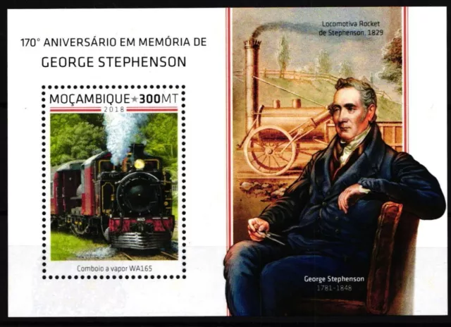 Mocambique Block 1407 postfrisch Eisenbahn #HE917