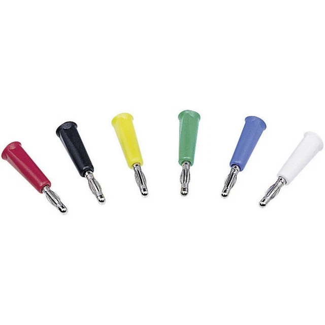 Fiche banane Electro PJP 1060 mâle, droit Ø de la broche: 4 mm blanc 1 pc(s)