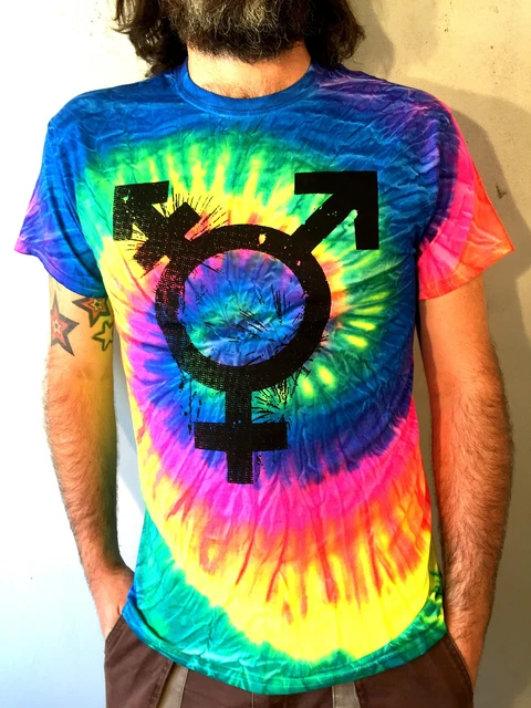bisexual tie dye shirt
