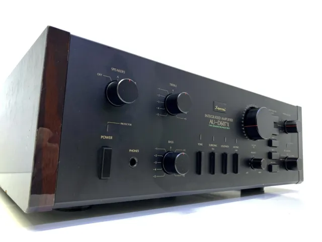 Sansui AU-D607X Intégré Stéréo Amplificateur 180 Watts RMS Vintage 1984 Bon Look