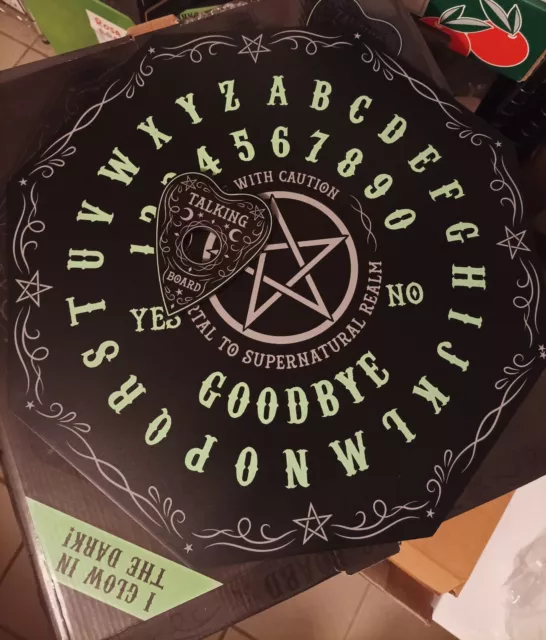 TAVOLA DEGLI SPIRITI OUIJA che si illumina buio esoterismo divinazione wicca +CD