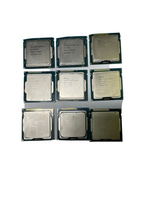 LOT OF 9 Mixed Intel Core i3 i5 i7 Xeon Desktop CPU Processors ...