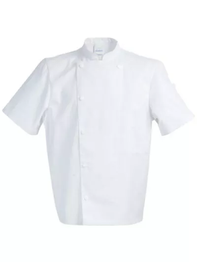 ROBUR Veste de cuisine mixte MC blanc Taille 0 / XS