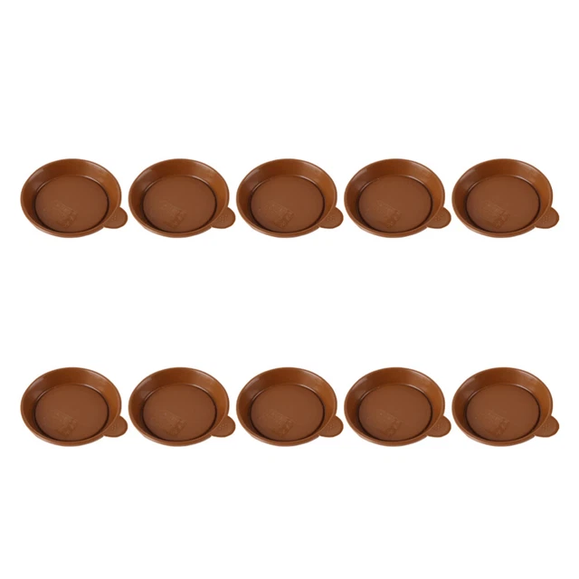 10 PCS Garden Plant Tray Mini Plant Pots Saucer Decorative Plants Round