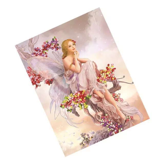DIY Ribbon Embroidery Kits Angel Pattern Home Wall  48x60cm