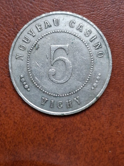 Jeton De Casino Ancien – Grand Casino De Wimereux (62), Monogramme MB, Maillechort SUP