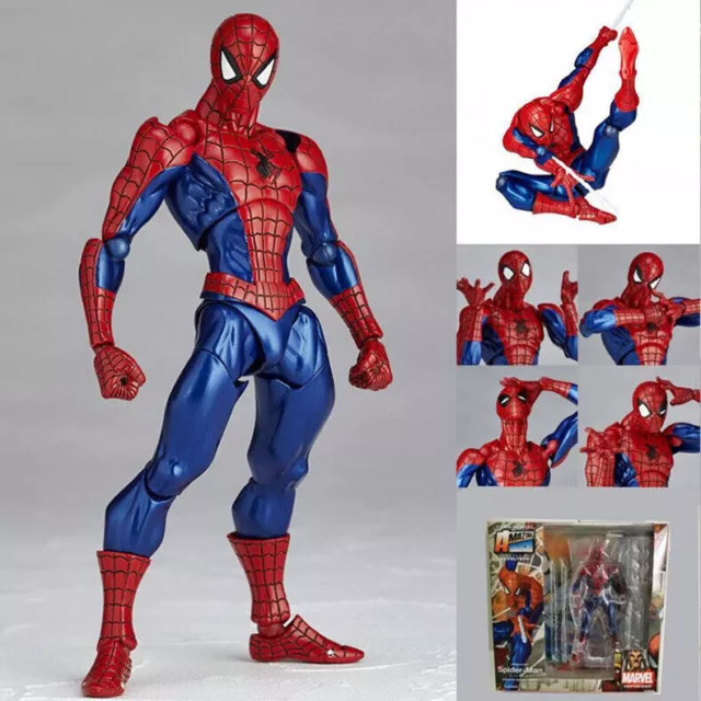 Amazing SpiderMan Action Figure Yamaguchi Revoltech Model Comics Avengers Toy