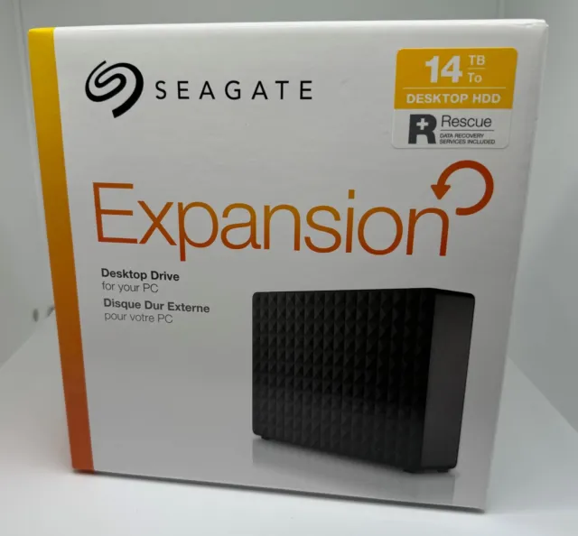 Externe 14TB Festplatte im Seagate Expansion Drive Gehäuse 3,5 Zoll USB 3.0