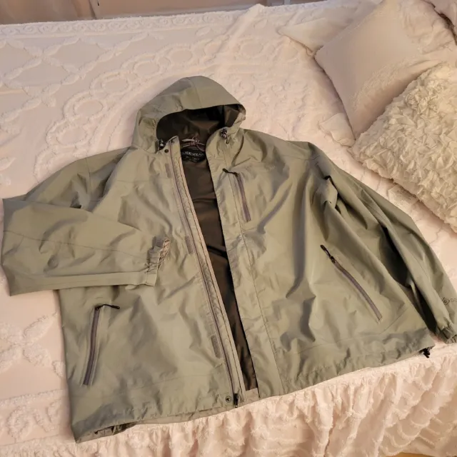 GUIDEWEAR Gortex Soft Shell Hooded Jacket Grey Full Zip Men 3XLT