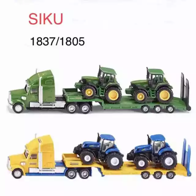 1/87 SIKU 1805/1837 Farmer John Deere/New Holland Tractors Trailer Diecast  Toys EUR 40,20 - PicClick FR