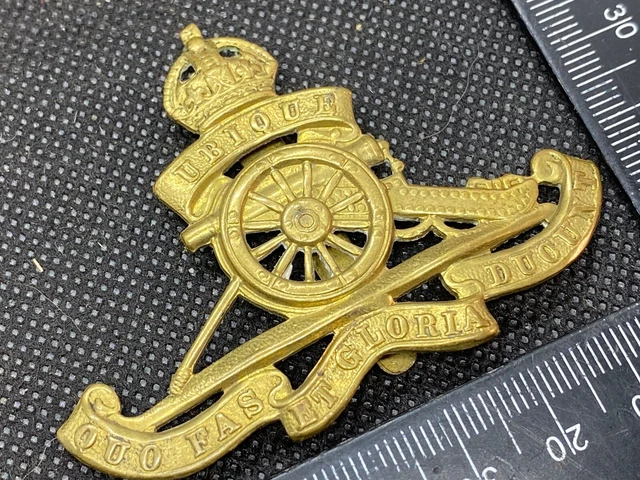 ORIGINAL BRITISH ARMY WW1 / WW2 Royal Artillery Cap Badge EUR 14,23 ...
