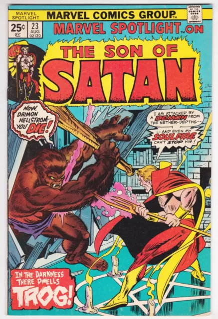 Marvel Spotlight #23 Very Fine-Near Mint 9.0 Damion Hellstrom Son Of Satan 1975