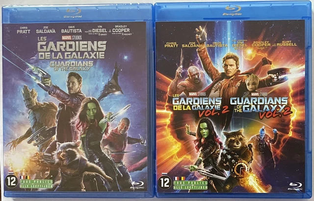 📀 LOT 2 BLU RAY - LES GARDIENS DE LA GALAXIE 1 et 2 🍿🎬 MARVEL