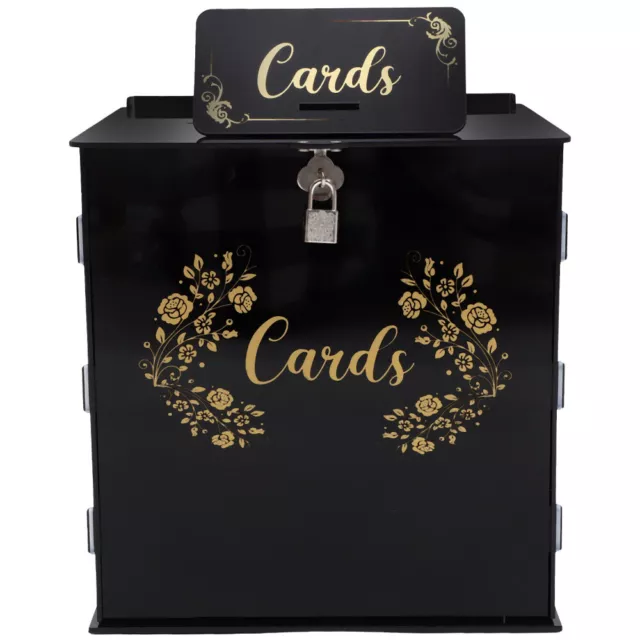 Cajas para tarjetas de boda cerradura cajas de fiesta de bebé con tarjeta de visita