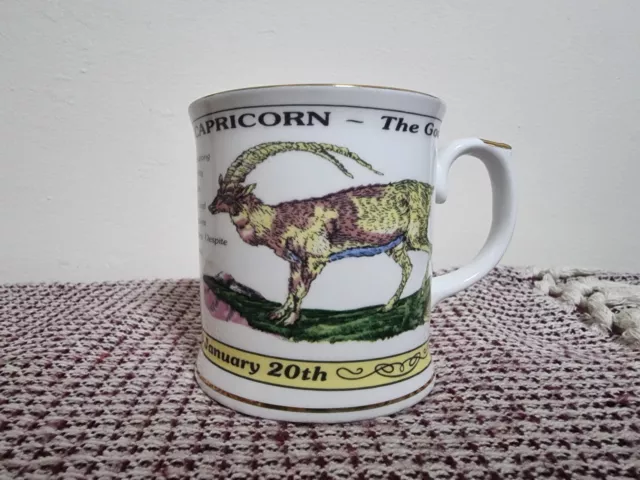 House Of Data Fine Bone China Zodiac Capricorn Mug