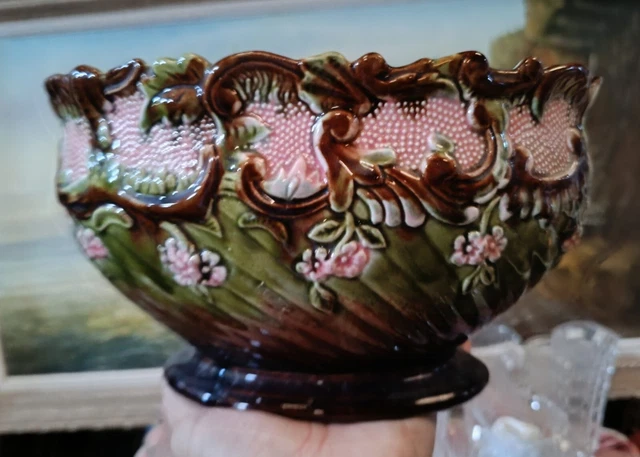 Chsche CACHE POT ANCIEN en barbotine EUR 50,00 - PicClick FR