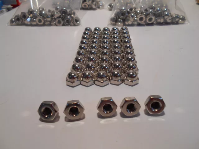 5/16-18 Hex Nut Cap Acorn Nickel Plated Steel Lot of 25 FREE SHIPPING LOWER 48