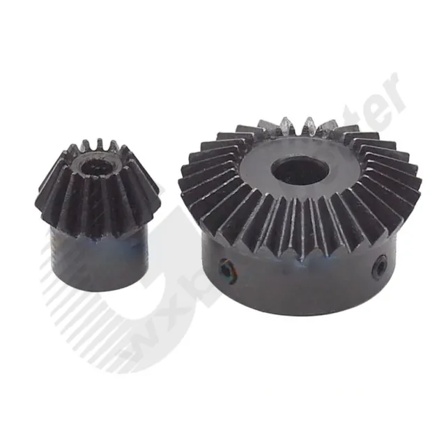 1.5 Mod #45 Steel 90° Miter Gears 15T/ 30T Teeth Quenching Miter Gears Bore=5~15