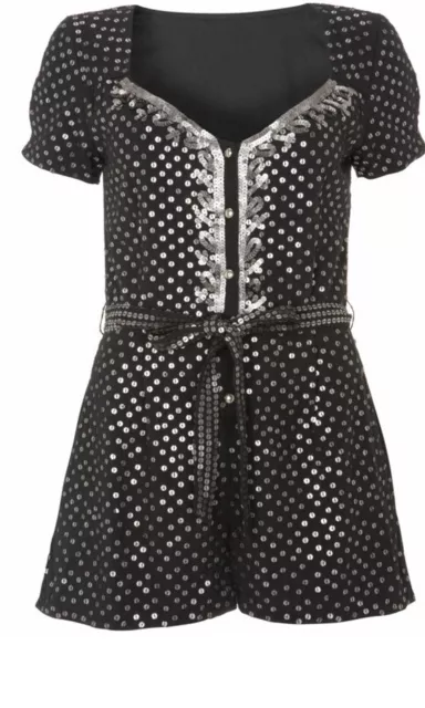 Topshop sales sequin playsuit