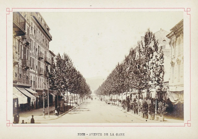 Bonito Nizza Avenue De La Gare Foto Photograph Fotografía En 1880