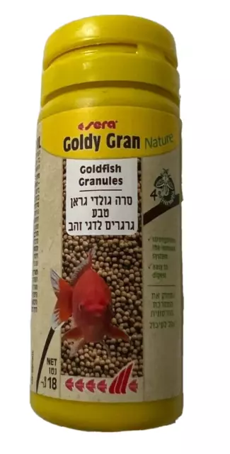 sera 18g Goldy Gran Nature Goldfish Granules Fish Food 50ml Ornamental Aquarium