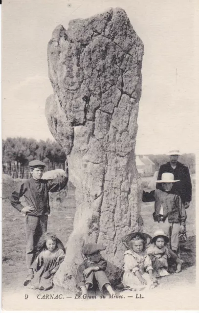 Cpa Carnac Le Geant Du Menec