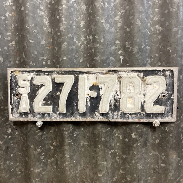 VINTAGE SOUTH AUSTRALIAN PLATE SA Collector’s Car Number Plate Sign 15