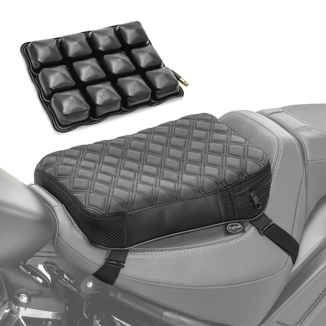 Zerone coussin de selle Coussin gonflable universel pour siège de moto 3D anti-vibration avec