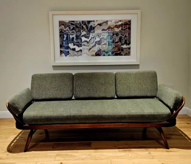 REDUCED ! Vintage Retro Ercol  Daybed Sofa Studio + 2 ARMCHAIRS New Cushions !!!