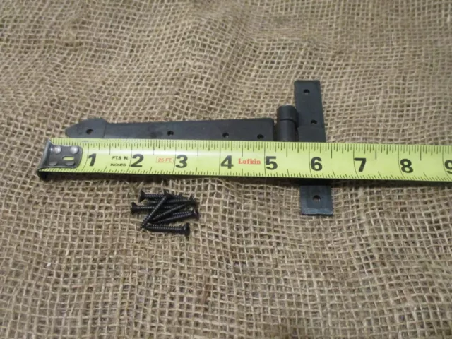 Primitive Hand Forged Iron Hinge Hinges Door Cabinet Iron 5 3/4" Doors Cabin 3