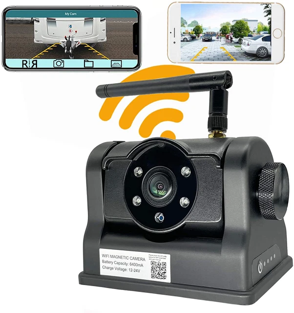 720P WIFI Wireless Backup Camera Rechargeable Battery for