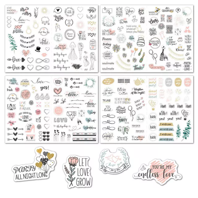 Set di adesivi 230 pz acquerelli matrimonio adesivi matrimonio stick wedding planner*H7