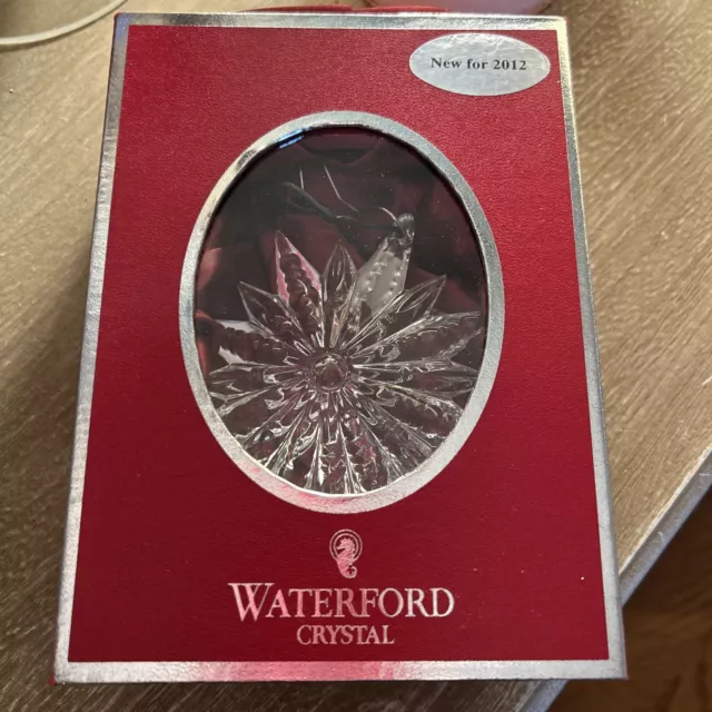 Waterford Crystal 2012 ANNUAL SNOWSTAR SNOW STAR Ornament - NEW IN BOX!