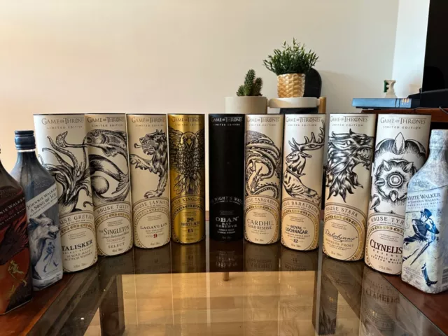 Game Of Thrones - Complete Collection 9 x 70cl Whisky + Johnie Walker Collection