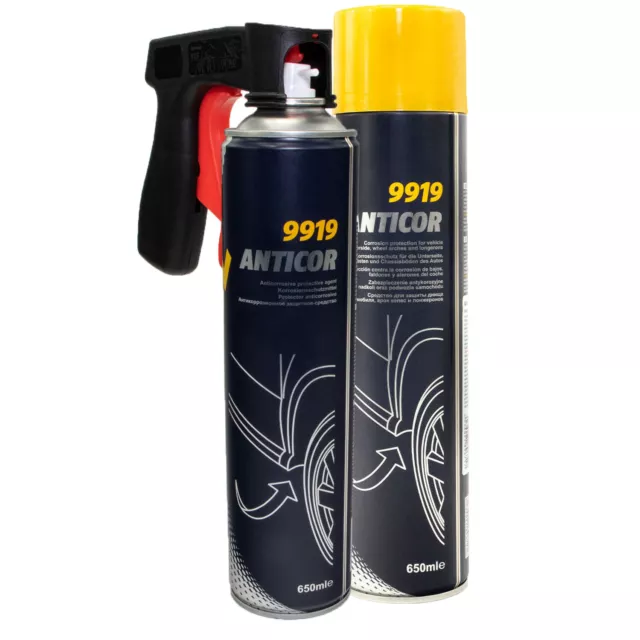 Protection Anti-encastrement 2 X 650 ML Soubassement Spray Mannol Avec Pistolet