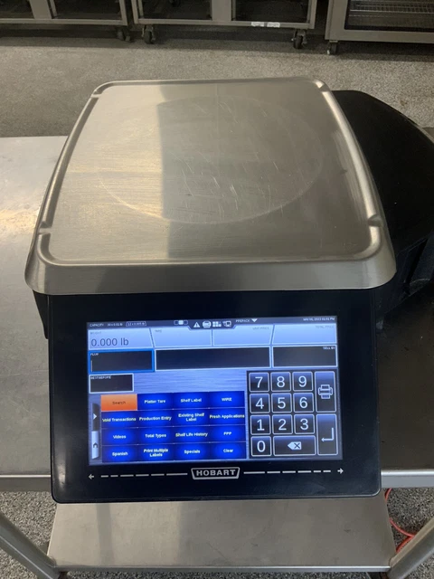 Hobart HTi 7L Digital Scale and printer deli bakery grocery store Bakery Meat