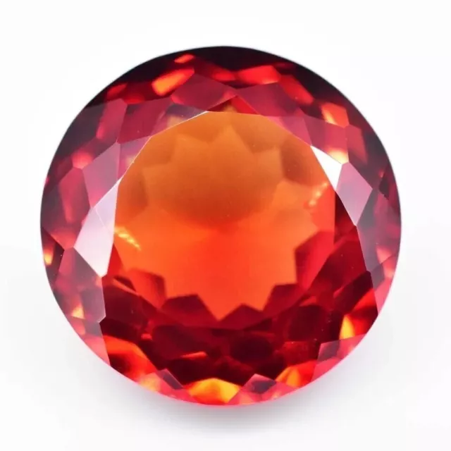 Natural Ceylon Padparadscha Sapphire 140 Ct Round Cut Certified Loose Gemstone