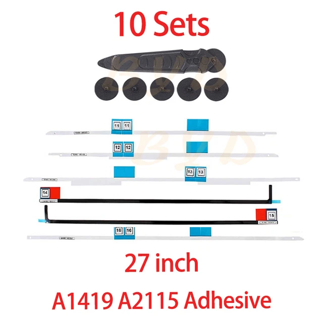 LCD Display Adhesive Strips Sticker Tape Tool Kit For iMac 27" A1419 A2115 10x