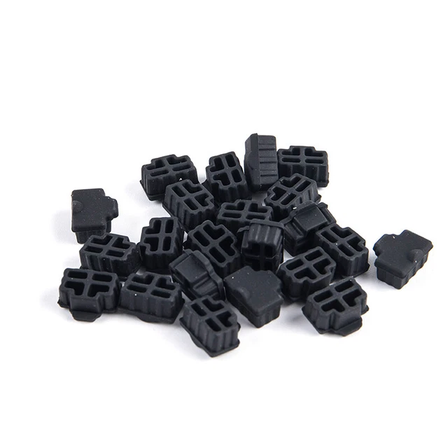 20Pcs Ethernet Hub Port RJ45 Anti Dust Cover Cap Protector Plug For Female Jaz u