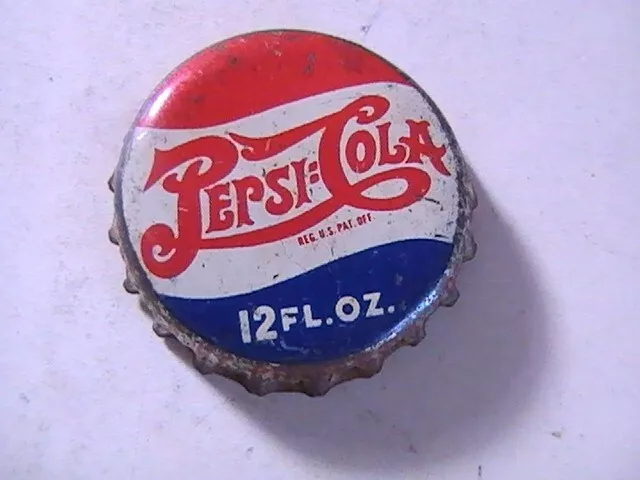 Bottle Cap Used Cork Lined Pepsi-Cola 12 Fl Oz Rock Island Ill