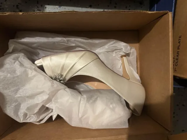 Wedding Shoes- white, new in box